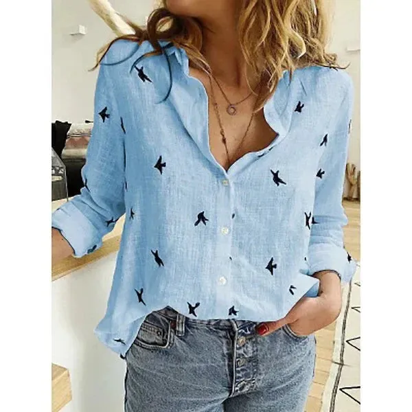 2024 Women Blouses 5XL Plus Size Vintage Cotton Linen Spring Autumn New White Long Sleeve Loose Casual Shirts Fashion Women Top