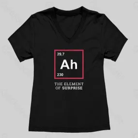 Ah! The Element Of Surprise Women's V-Neck T-shirt