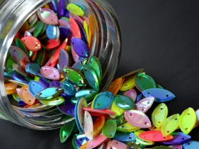 Assorted 2 Hole Oval Sequins