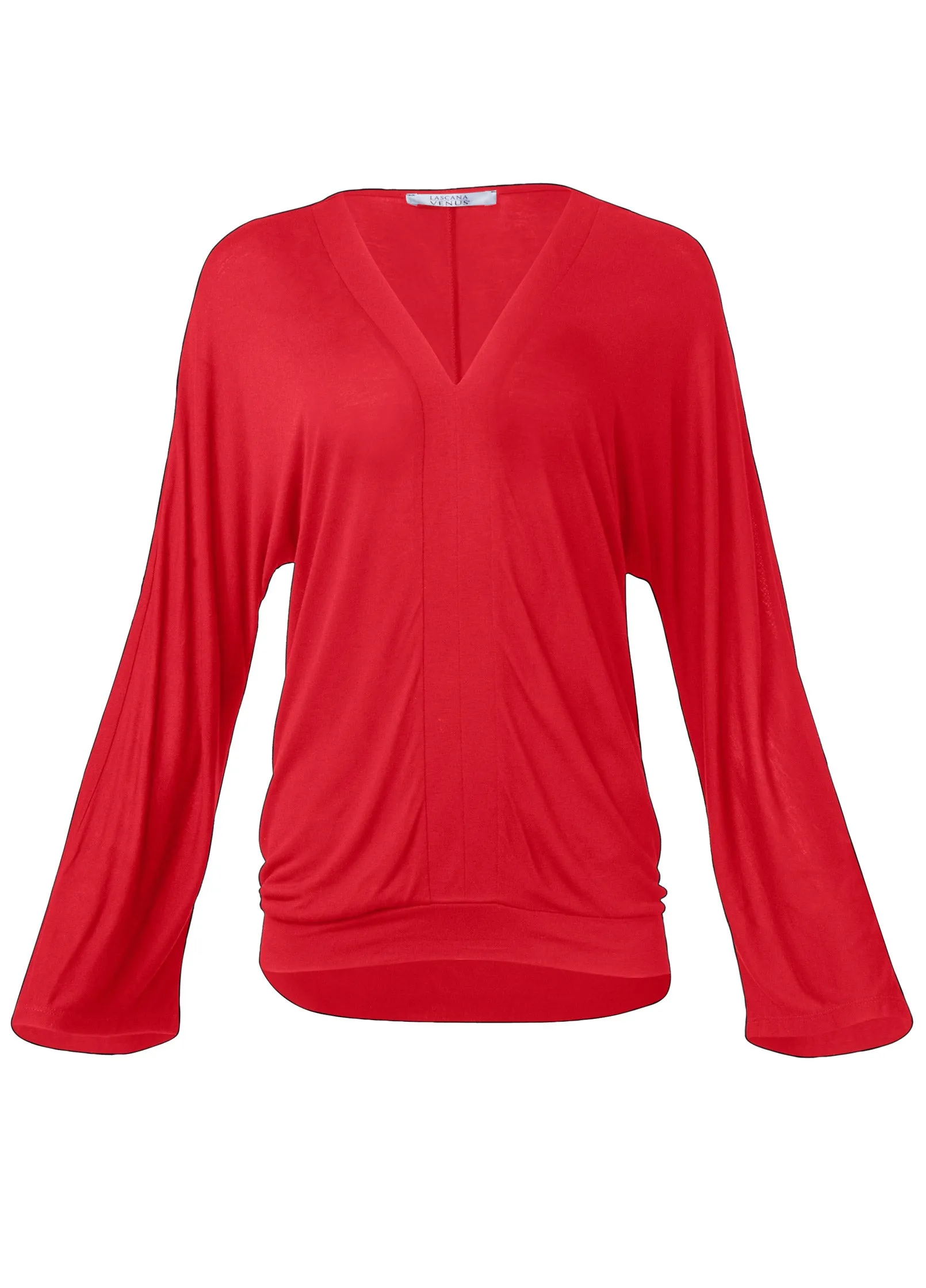 Banded Hem Top - Red