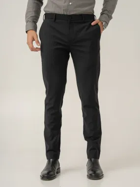 Biella Black Luxury Merino Wool Pants