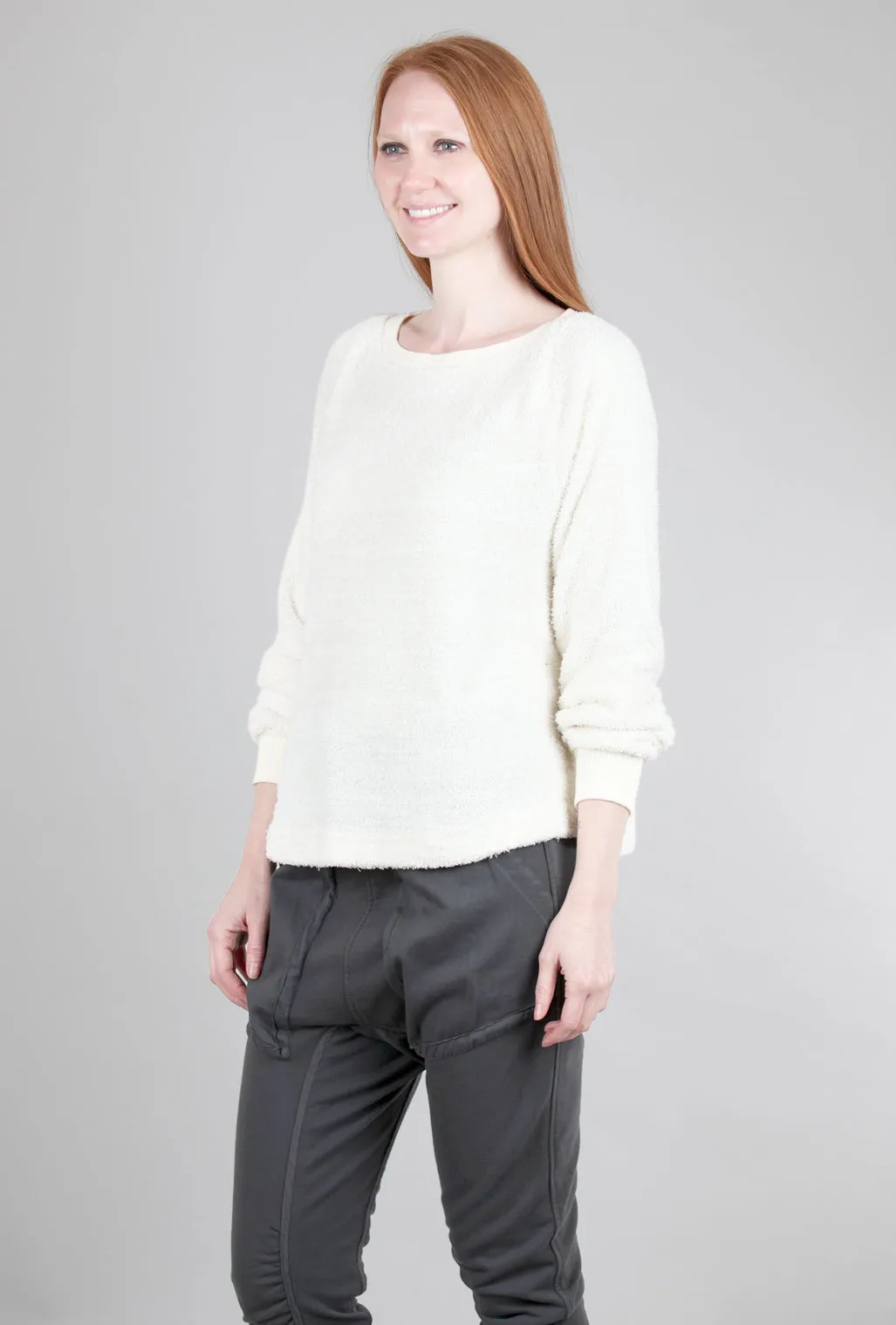 Cozy Boatneck Top, Ivory