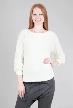 Cozy Boatneck Top, Ivory