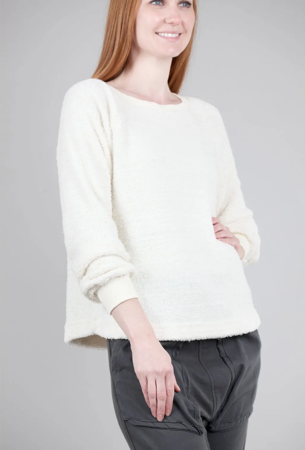 Cozy Boatneck Top, Ivory