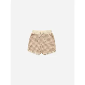 del mar short || clay micro check