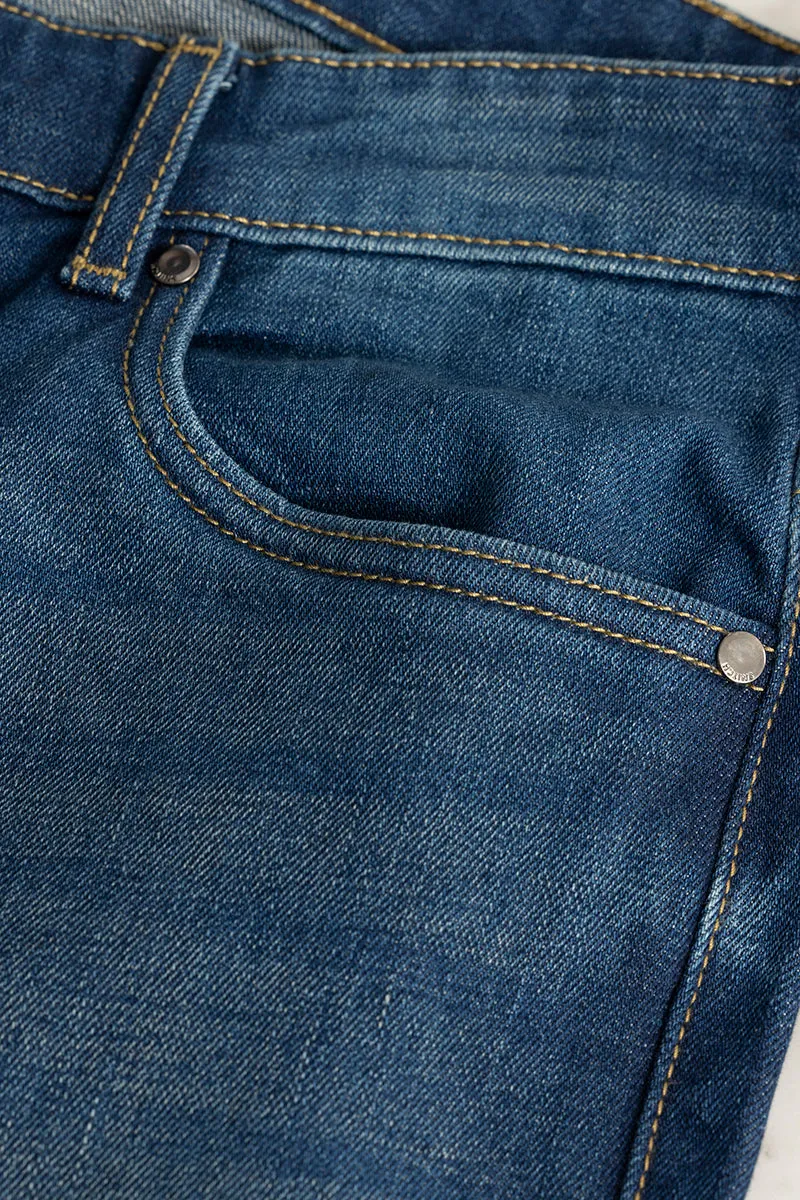 Dimmet Washed Blue Bootcut Jeans