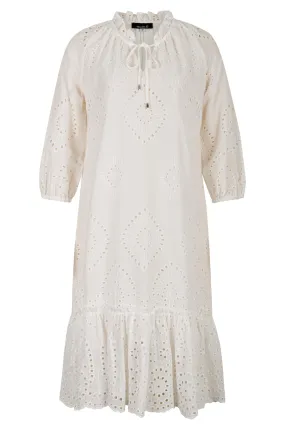 Embroidery Anglaise Dress | WHITE | 8592AR