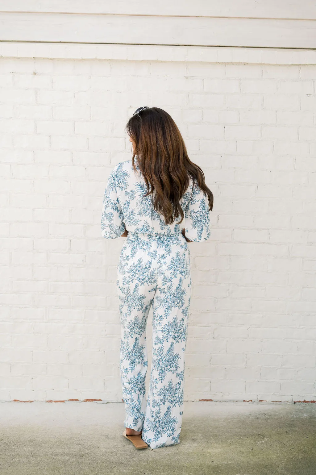 Freya Printed Pants Set-Off White