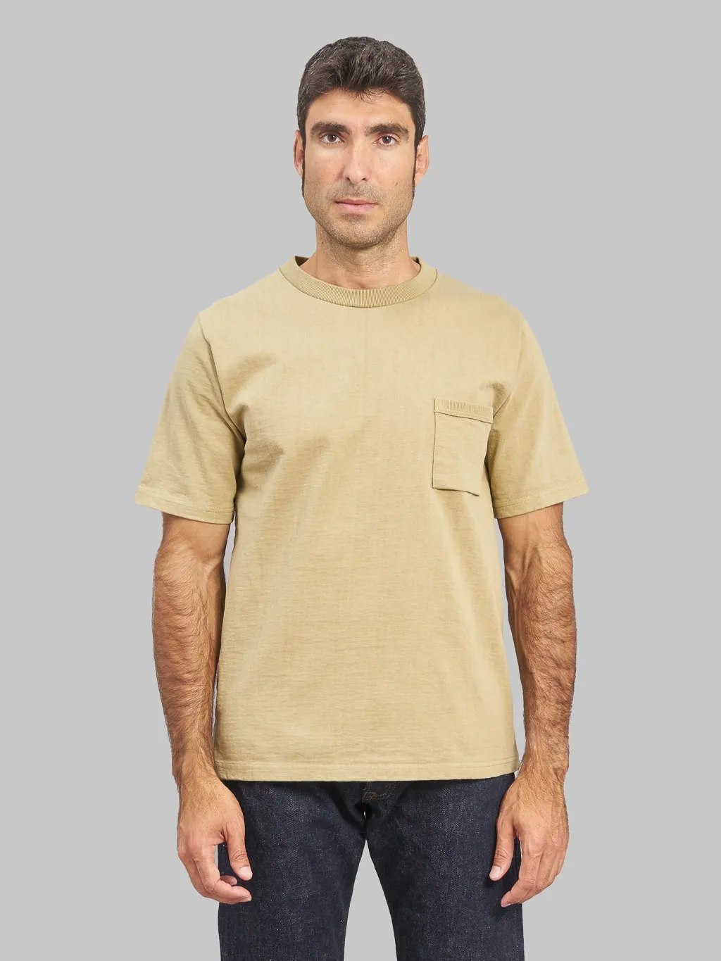 Jackman Dotsume Pocket T-Shirt Hard Butter