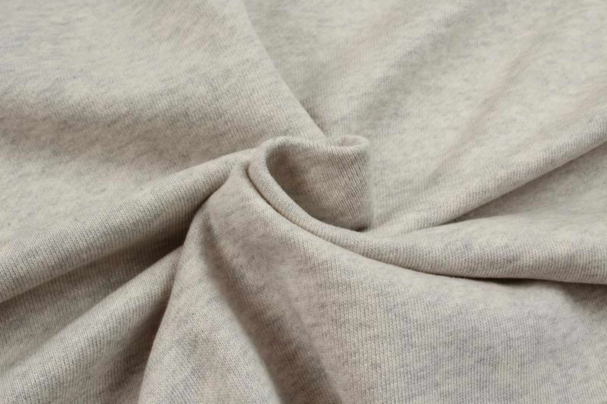 Organic Cotton Fleece, Soft touch - Grey Melange