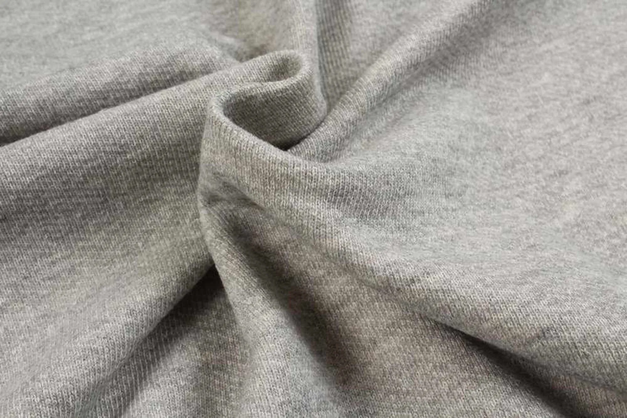 Organic Cotton Fleece, Soft touch - Light Grey