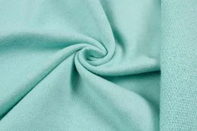 Organic Cotton Loopback Fleece - Mint green - EXTRA WIDE