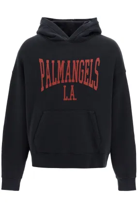 PALM ANGELS college hooded sweatshirt