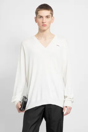 PRADA MAN WHITE KNITWEAR