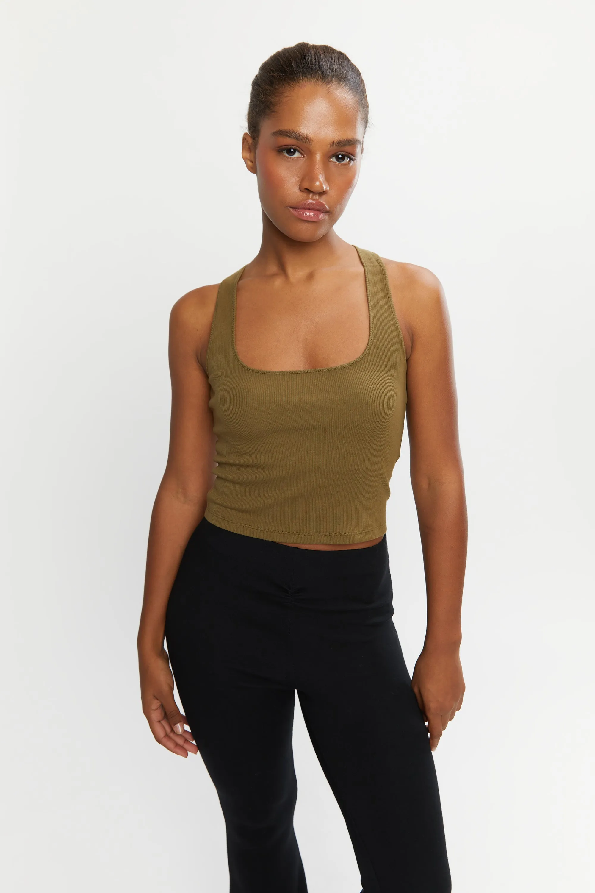 RIBBED RACERBACK TOP