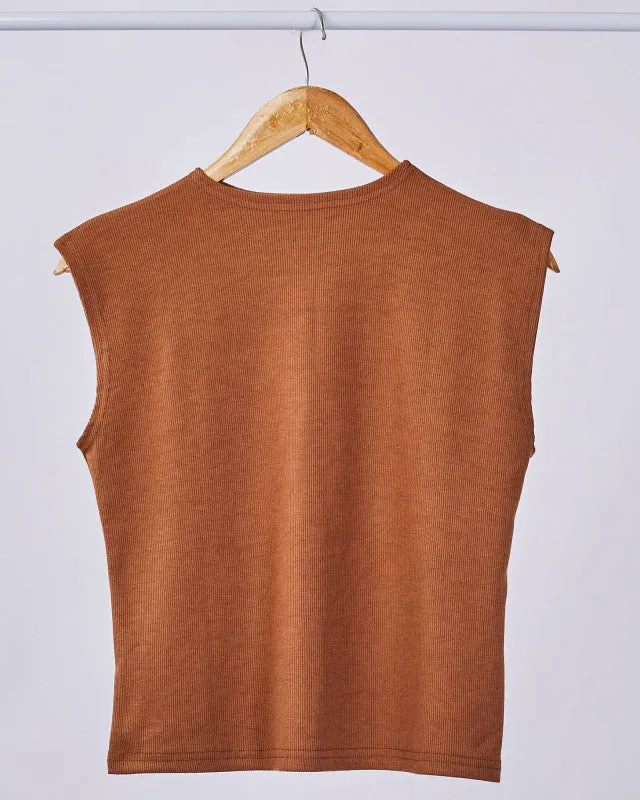 Ribbed Sleeveless Basic