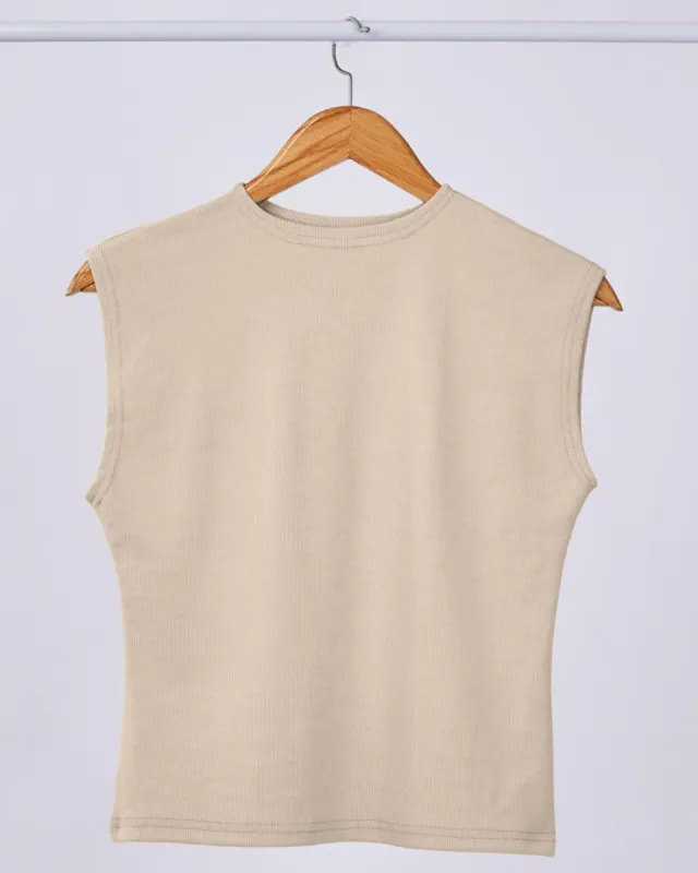 Ribbed Sleeveless Basic