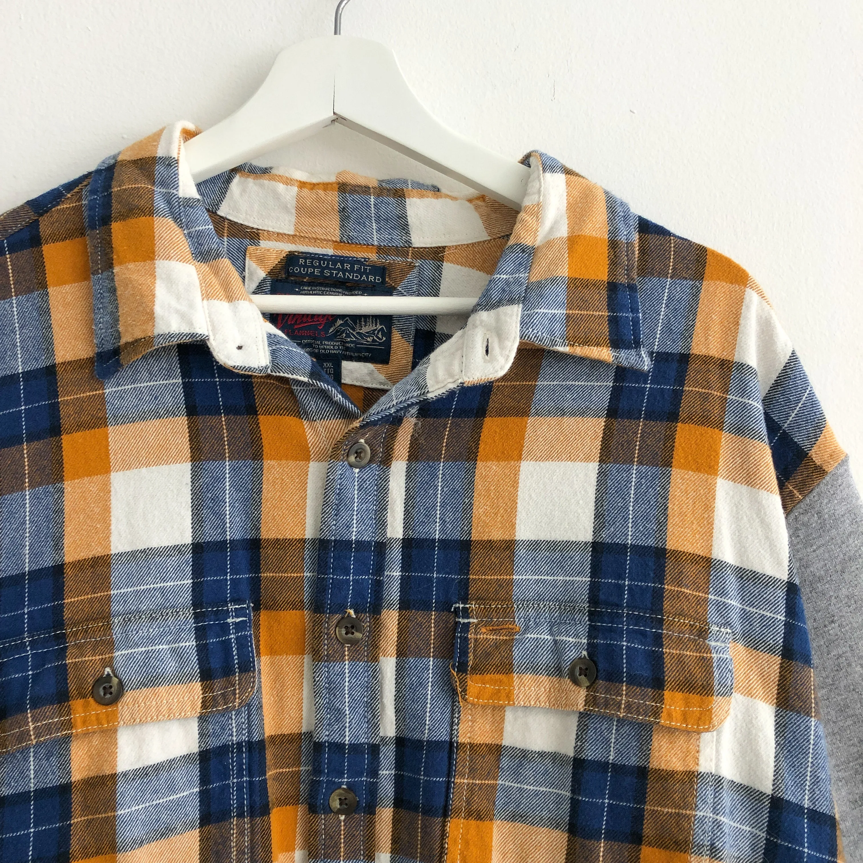 Upcycled Cozy Flannel Sweatshirt